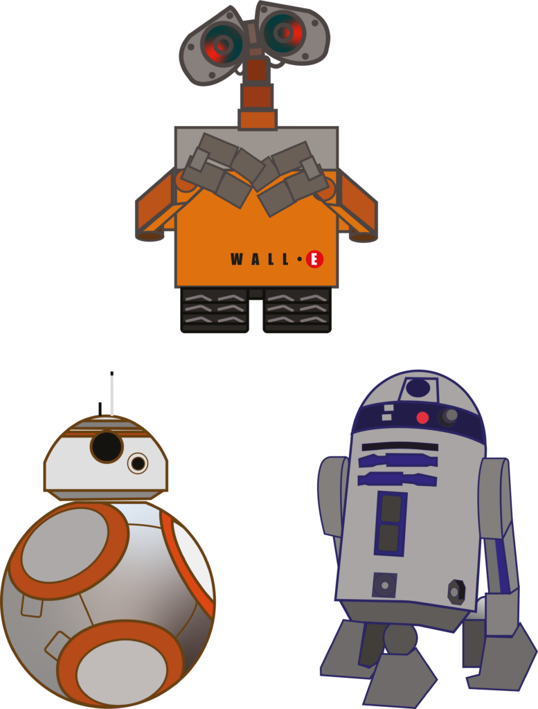 Illustratie van robotjes